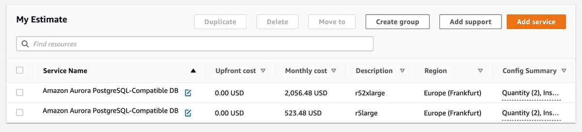 Cost Calculator Example
